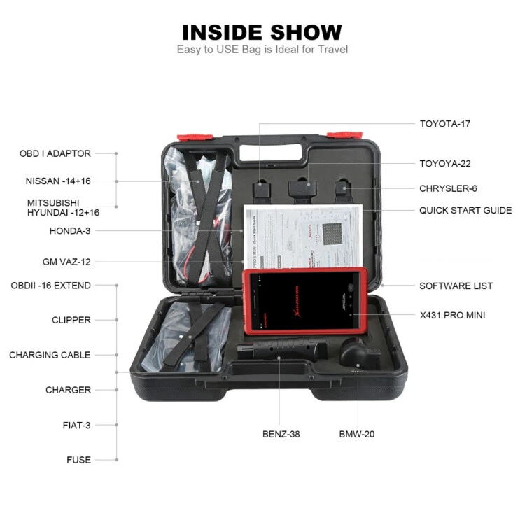 Lancez X431 PROS mini pour un diagnostic complet des problèmes de véhicule du système