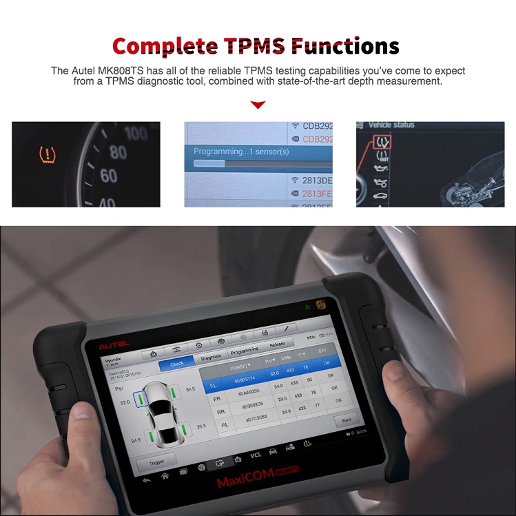 Outil de fonction TPMS complet Autel MK808